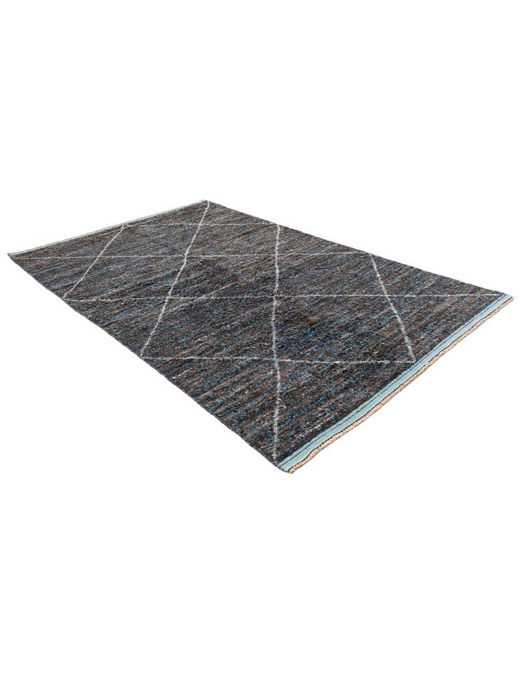 Detail image of 5' 10 x 9' 4 Hand Knotted Moroccan Wool Rug