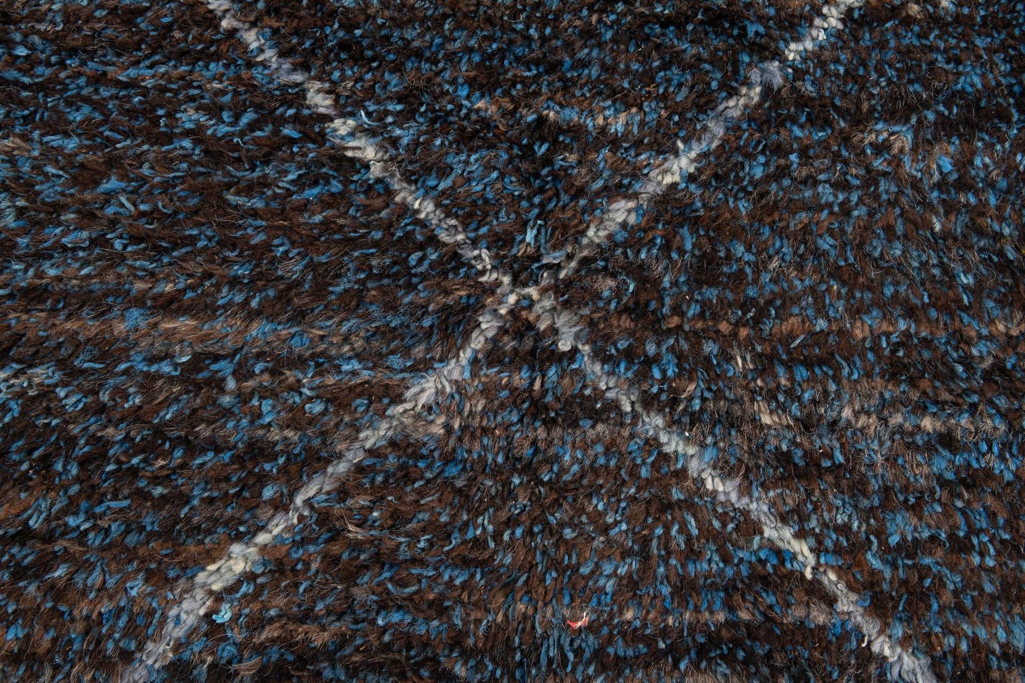 5' 10 x 9' 4 Hand Knotted Moroccan Wool Rug