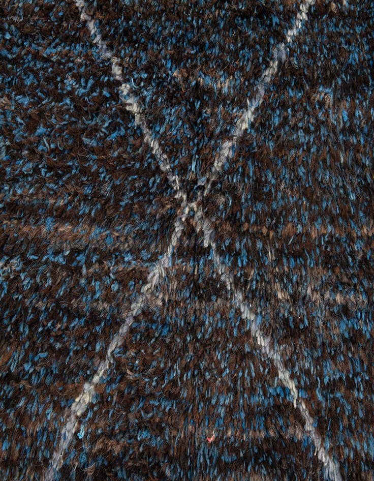 Detail image of 5' 10 x 9' 4  Hand Knotted Moroccan Wool Rug