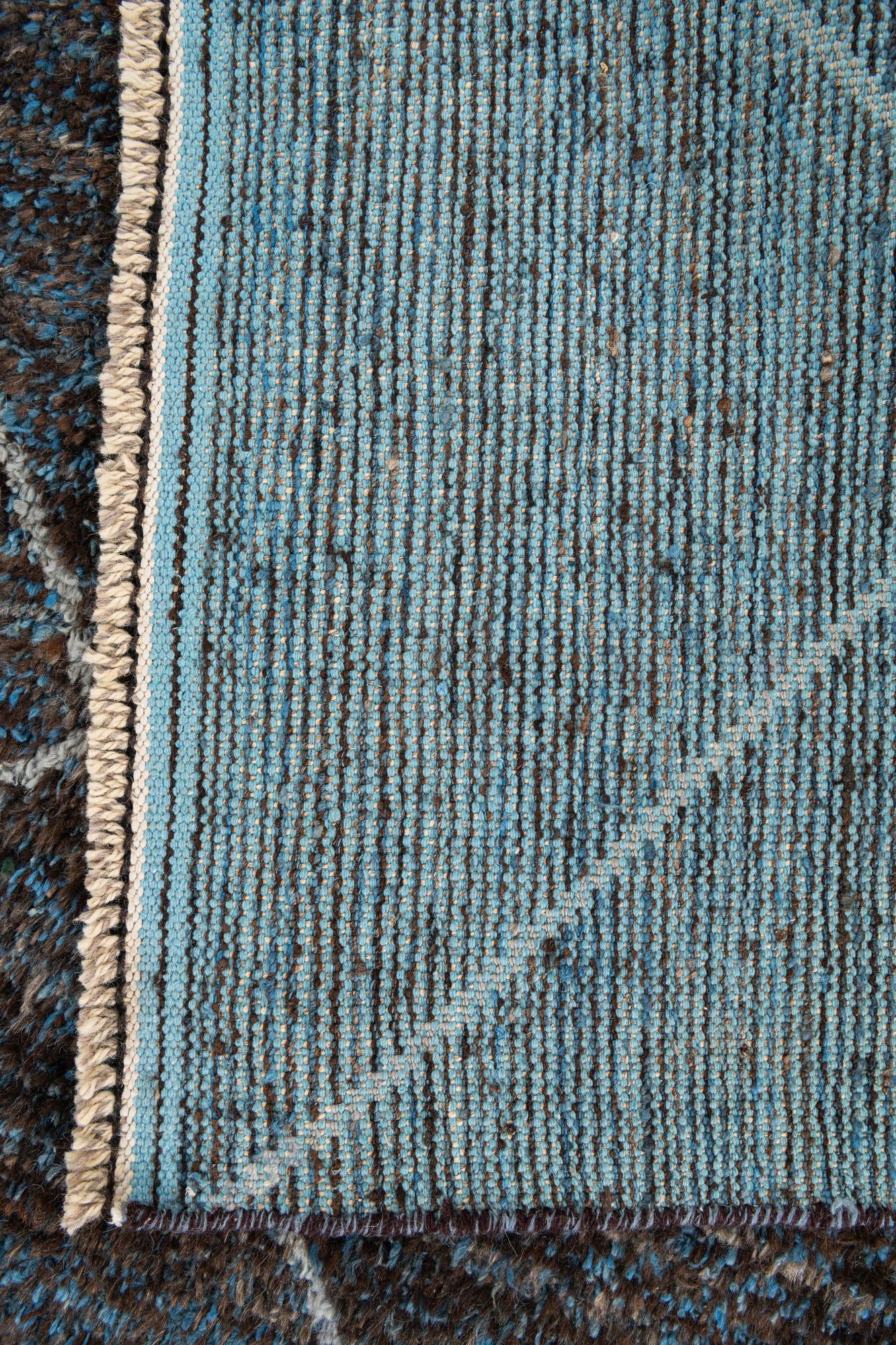 5' 10 x 9' 4 Hand Knotted Moroccan Wool Rug