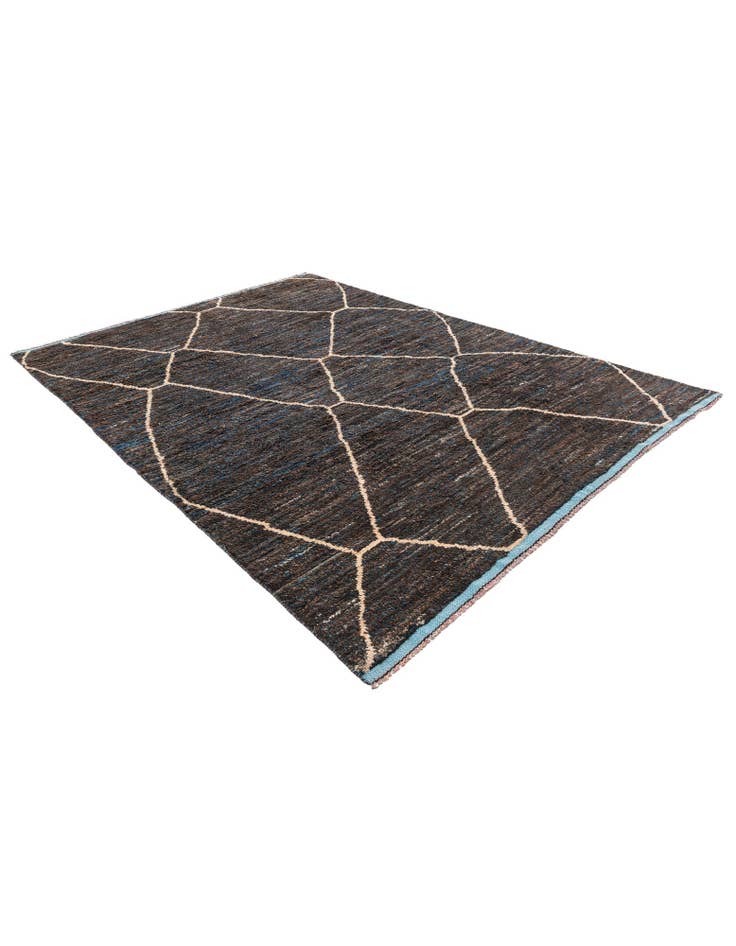 Detail image of 7' 7 x 10' 5 Hand Knotted Moroccan Wool Rug