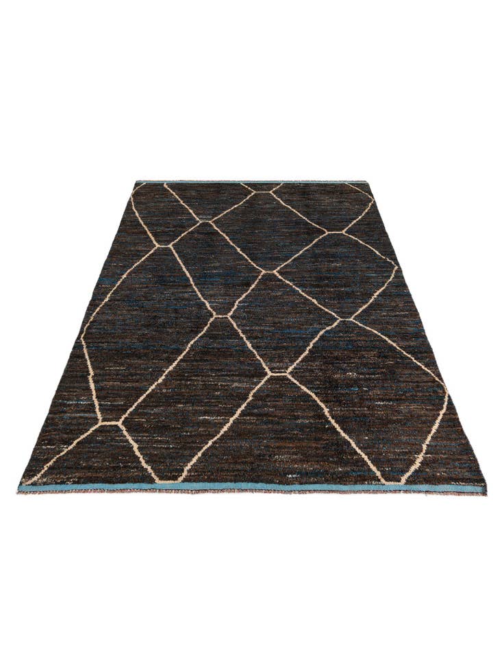 Detail image of 7' 7 x 10' 5 Hand Knotted Moroccan Wool Rug