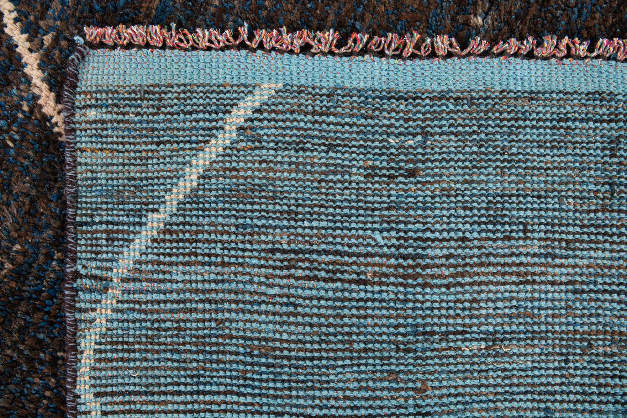 7' 7 x 10' 5 Hand Knotted Moroccan Wool Rug
