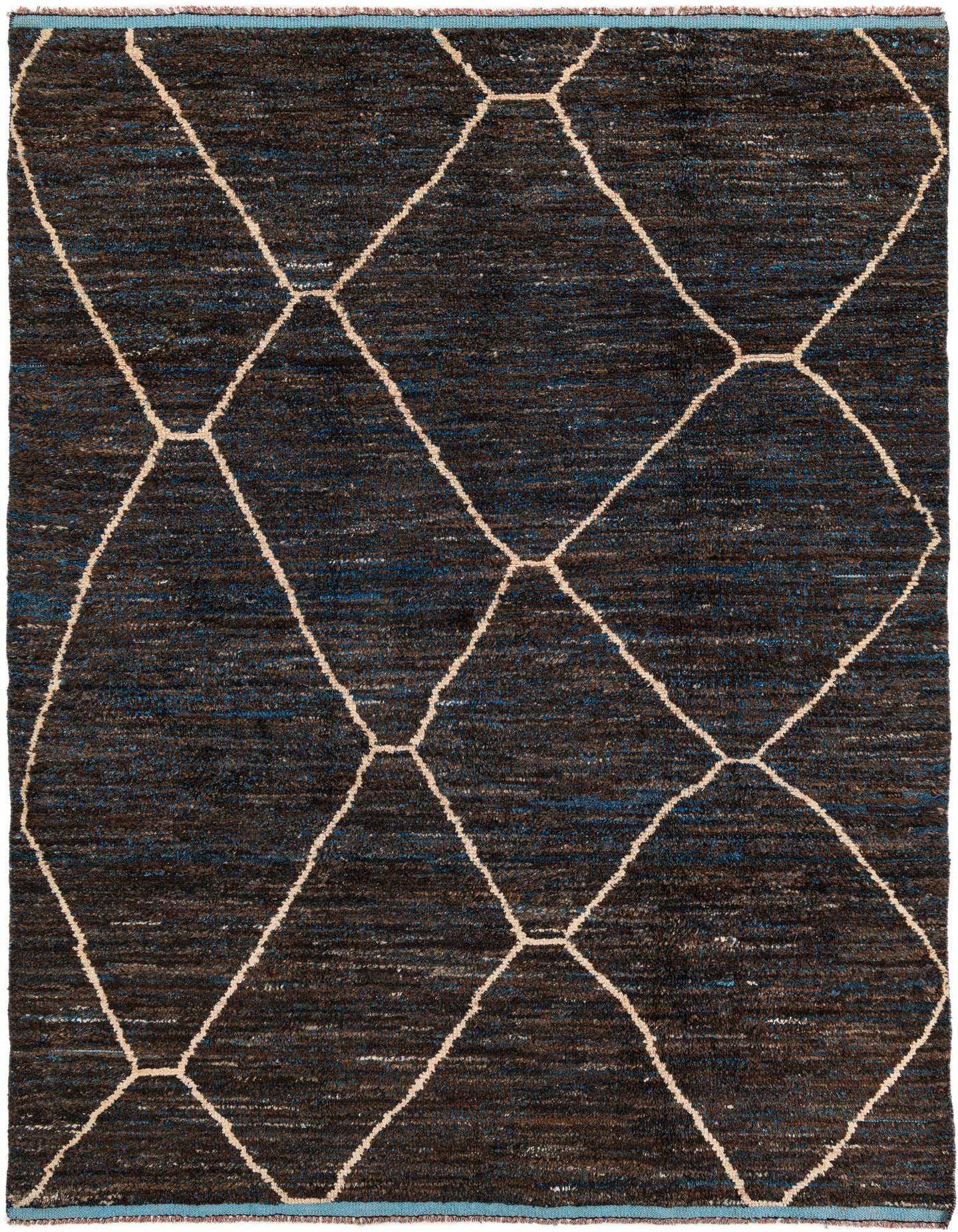 7' 7 x 10' 5 Hand Knotted Moroccan Wool Rug
