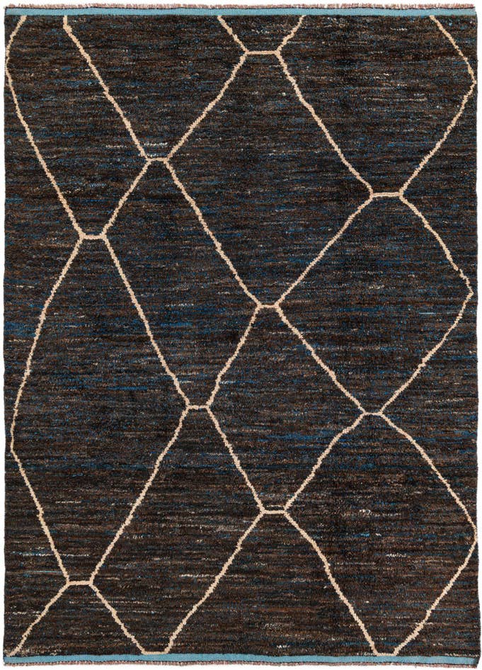 Detail image of 7' 7 x 10' 5 Hand Knotted Moroccan Wool Rug