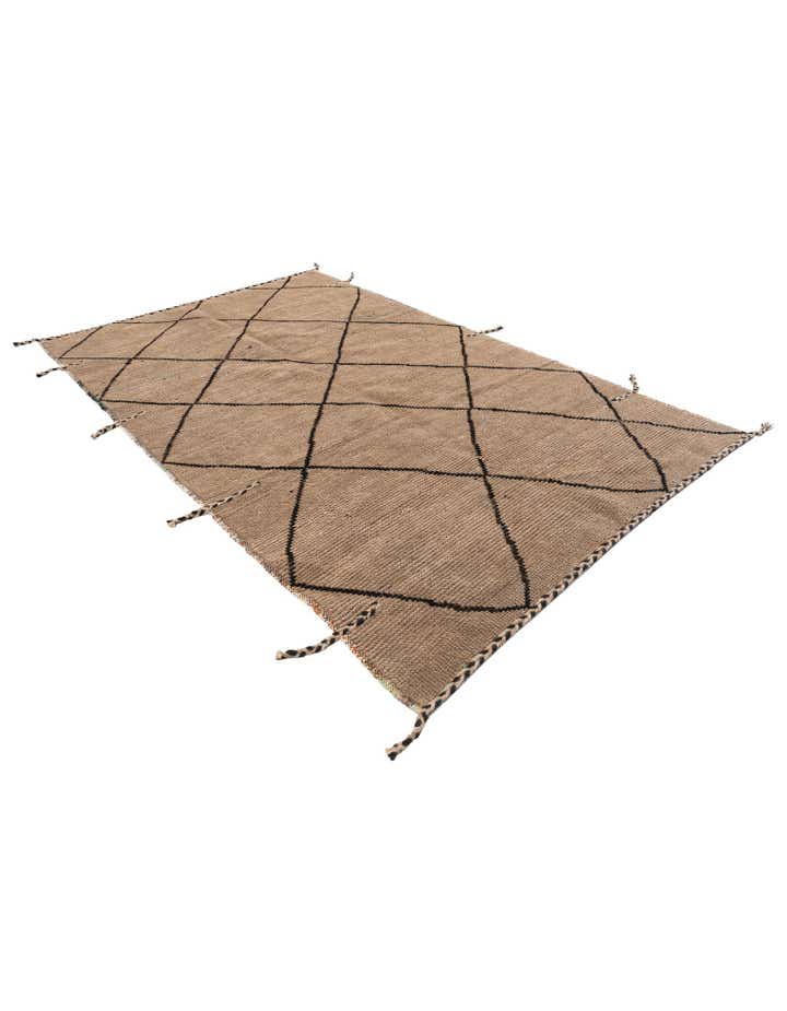 5' 2 x 8' 3 Hand Knotted Moroccan Wool Rug