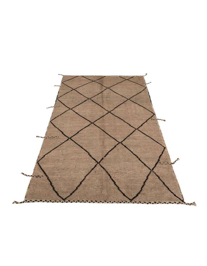 5' 2 x 8' 3 Hand Knotted Moroccan Wool Rug