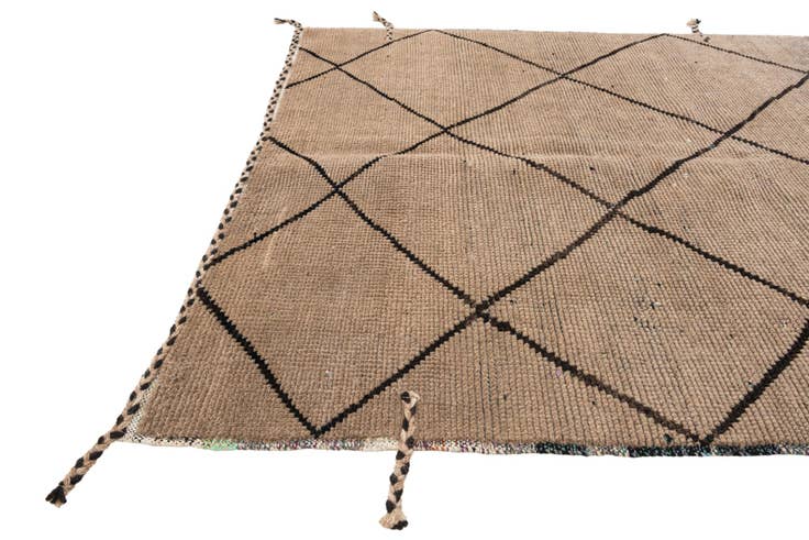 Detail image of 5' 2 x 8' 3 Hand Knotted Moroccan Wool Rug