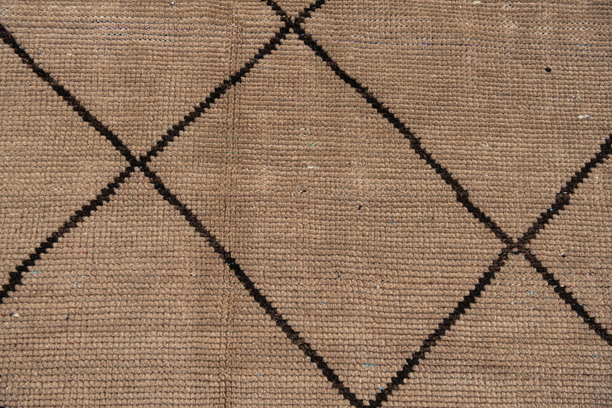5' 2 x 8' 3 Hand Knotted Moroccan Wool Rug