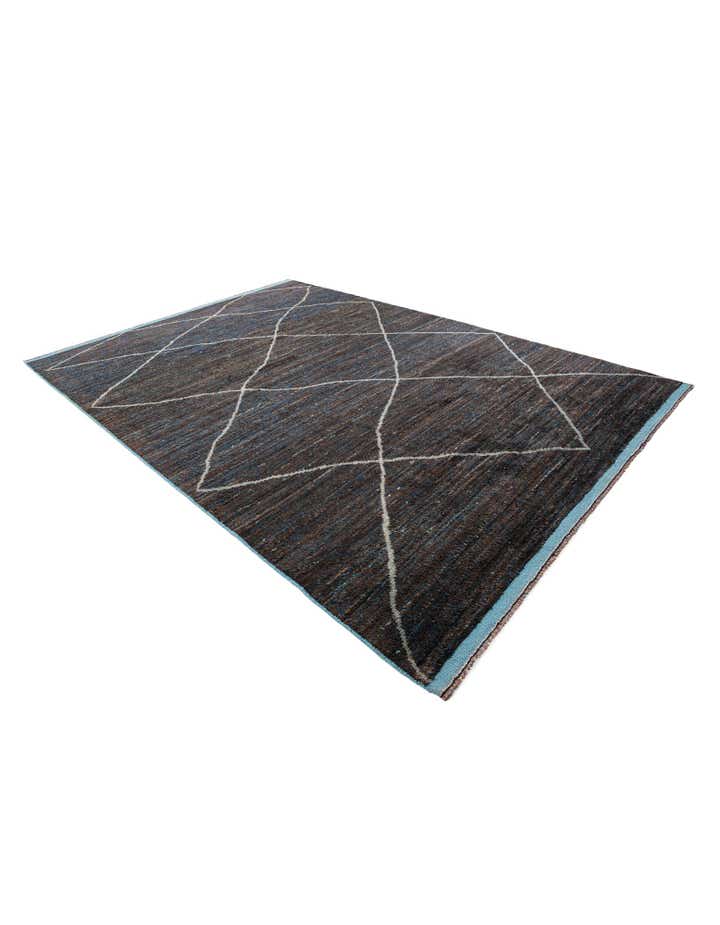 8' 8 x 12' 4 Hand Knotted Moroccan Wool Rug