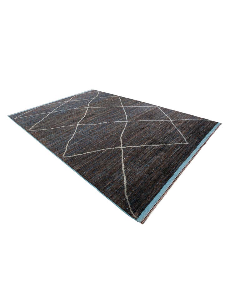 Detail image of 8' 8 x 12' 4 Hand Knotted Moroccan Wool Rug