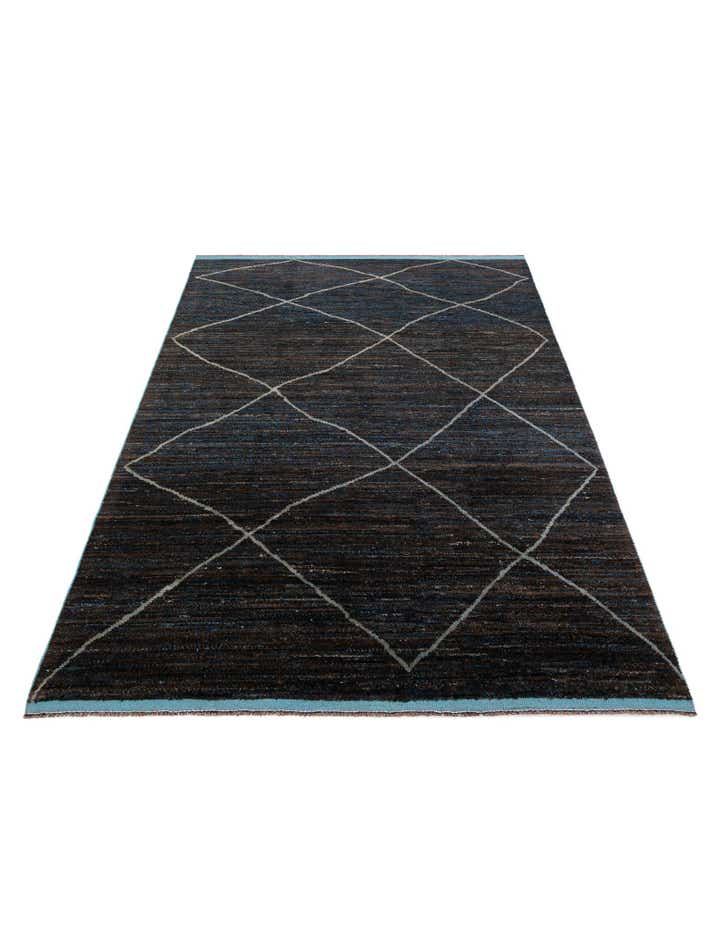 8' 8 x 12' 4 Hand Knotted Moroccan Wool Rug