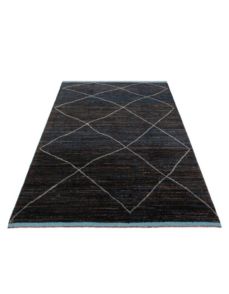 Detail image of 8' 8 x 12' 4 Hand Knotted Moroccan Wool Rug