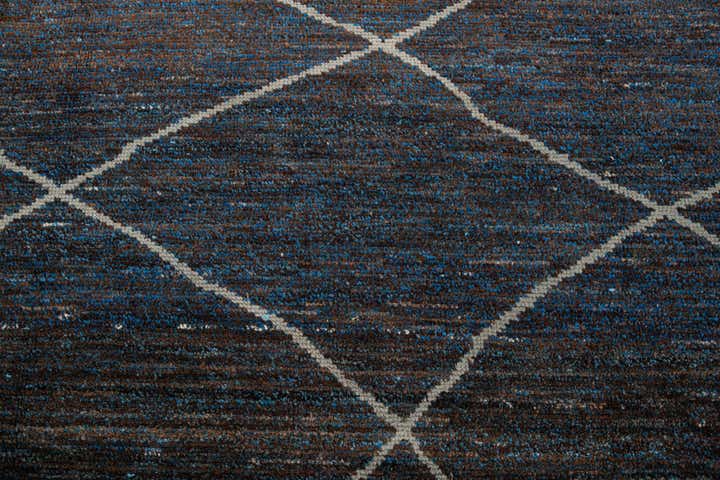 8' 8 x 12' 4 Hand Knotted Moroccan Wool Rug