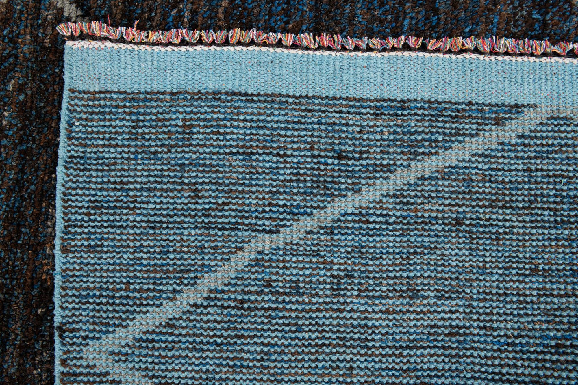 8' 8 x 12' 4 Hand Knotted Moroccan Wool Rug