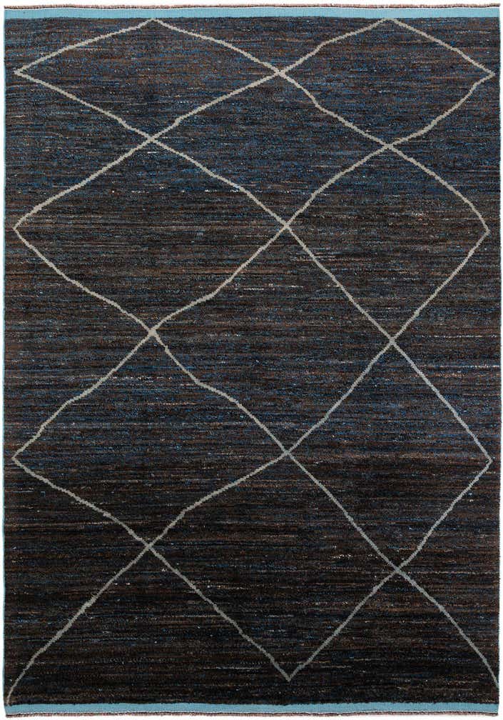 8' 8 x 12' 4 Hand Knotted Moroccan Wool Rug