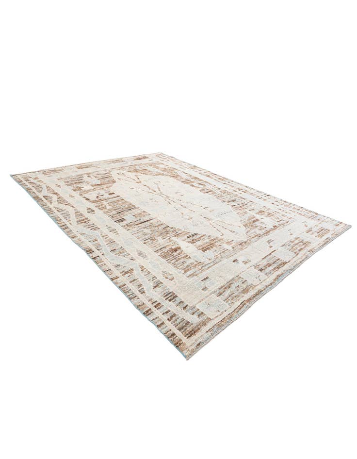 Detail image of 8' 7 x 11' 8  Hand Knotted Moroccan Wool Rug