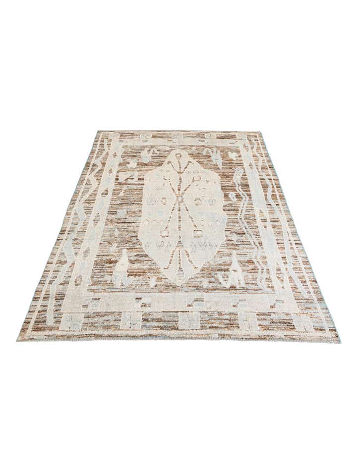 8' 7 x 11' 8 Hand Knotted Moroccan Wool Rug