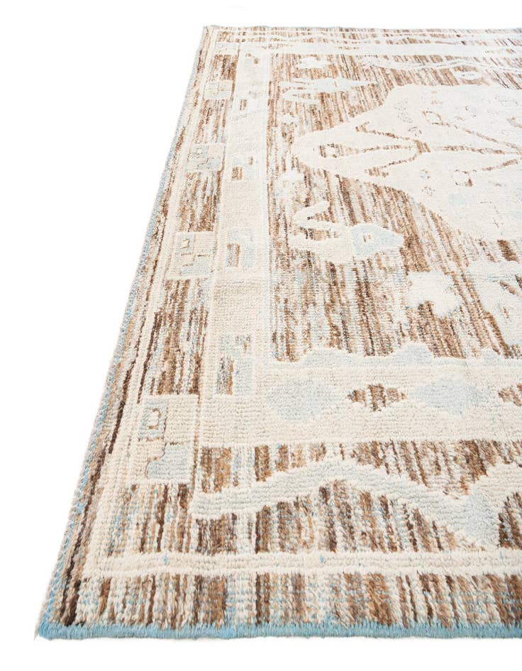 Detail image of 8' 7 x 11' 8  Hand Knotted Moroccan Wool Rug