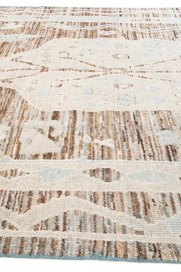 Detail image of 8' 7 x 11' 8 Hand Knotted Moroccan Wool Rug