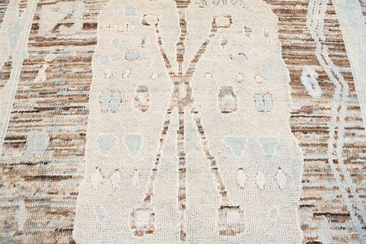 8' 7 x 11' 8 Hand Knotted Moroccan Wool Rug