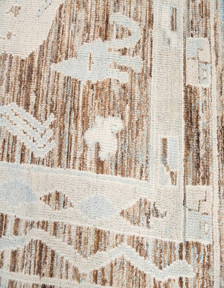 Detail image of 8' 7 x 11' 8  Hand Knotted Moroccan Wool Rug