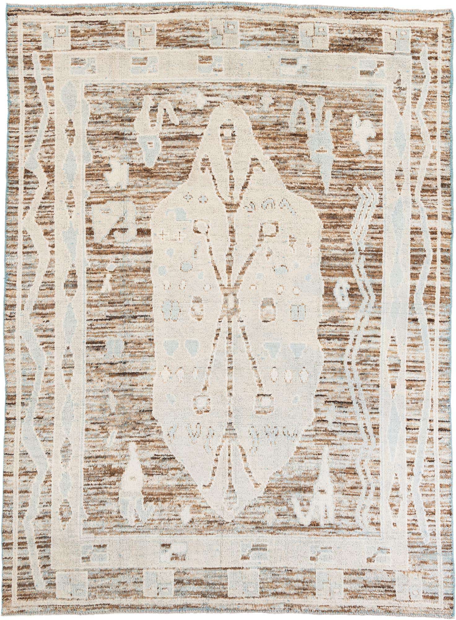 8' 7 x 11' 8 Hand Knotted Moroccan Wool Rug