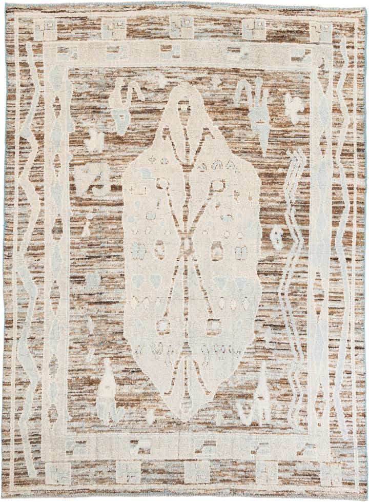8' 7 x 11' 8 Hand Knotted Moroccan Wool Rug
