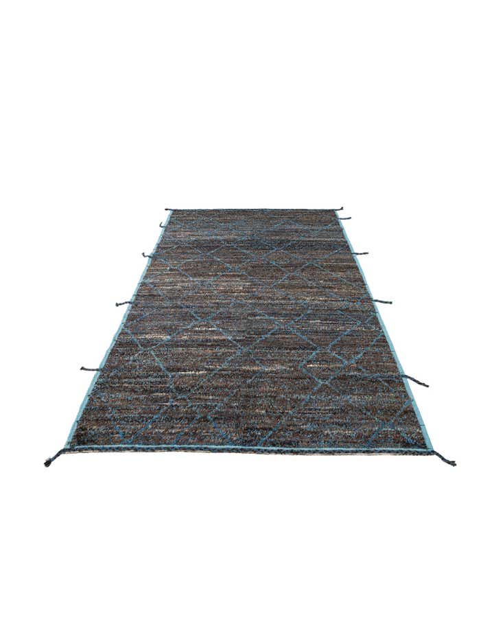 6' 2 x 9' 3 Hand Knotted Moroccan Wool Rug