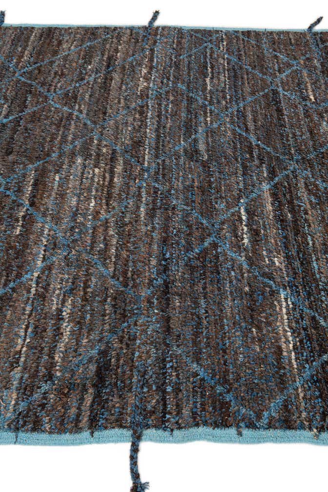 6' 2 x 9' 3 Hand Knotted Moroccan Wool Rug