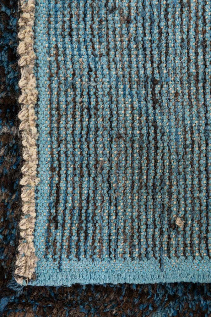 6' 2 x 9' 3 Hand Knotted Moroccan Wool Rug