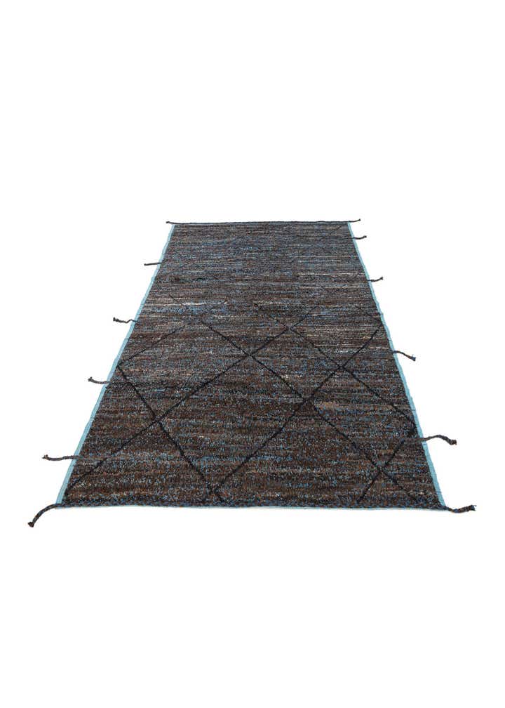 6' 1 x 9' 2 Hand Knotted Moroccan Wool Rug