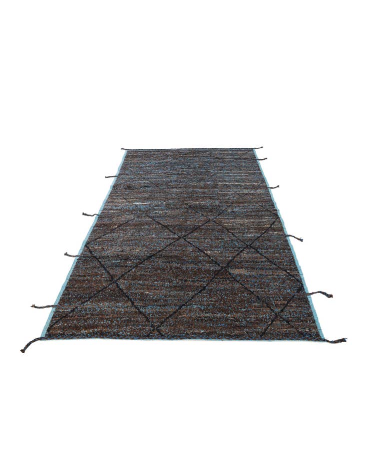 Detail image of 6' 1 x 9' 2 Hand Knotted Moroccan Wool Rug