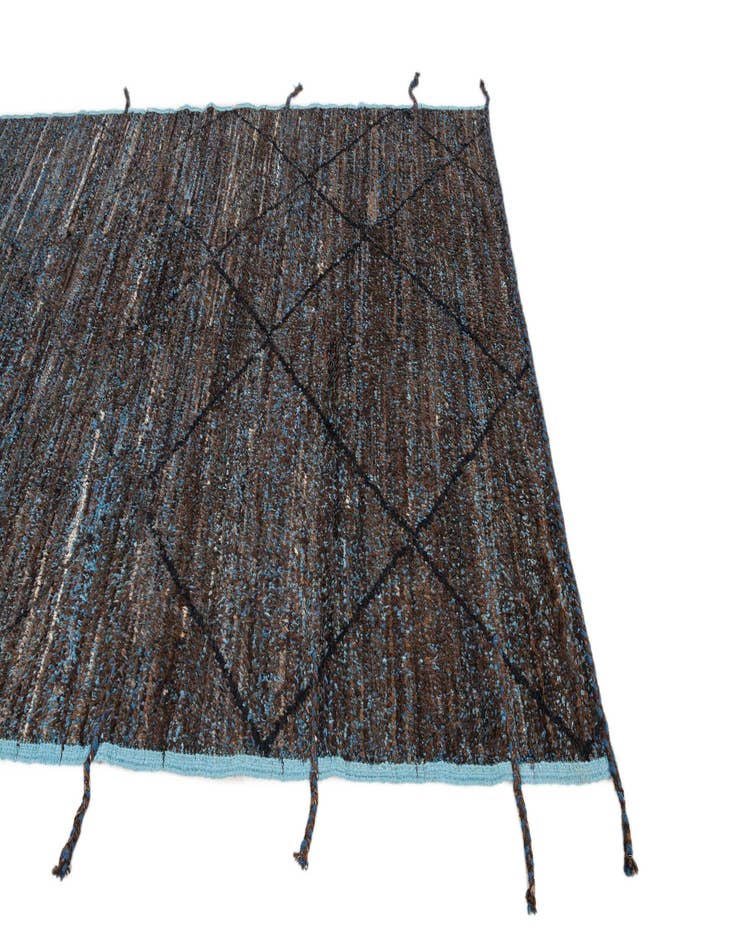 Detail image of 6' 1 x 9' 2 Hand Knotted Moroccan Wool Rug