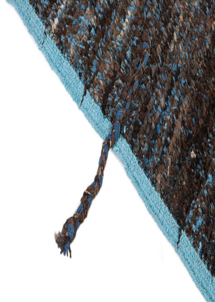 6' 1 x 9' 2 Hand Knotted Moroccan Wool Rug