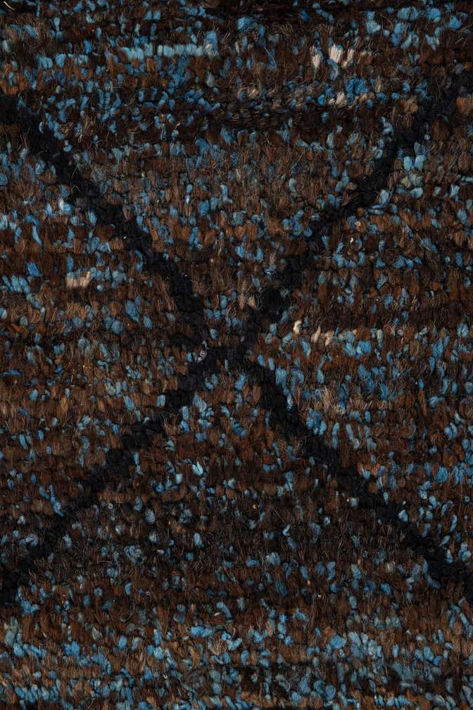 6' 1 x 9' 2 Hand Knotted Moroccan Wool Rug