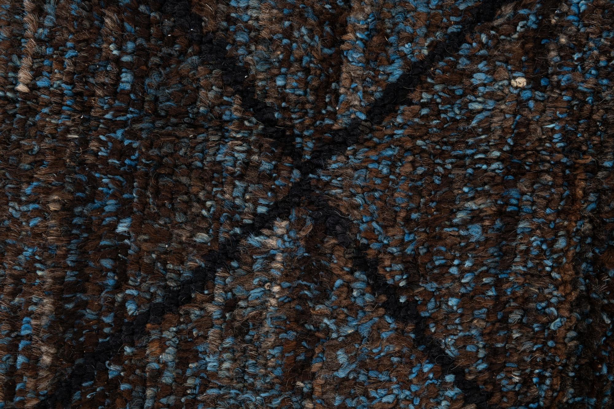6' 1 x 9' 2 Hand Knotted Moroccan Wool Rug