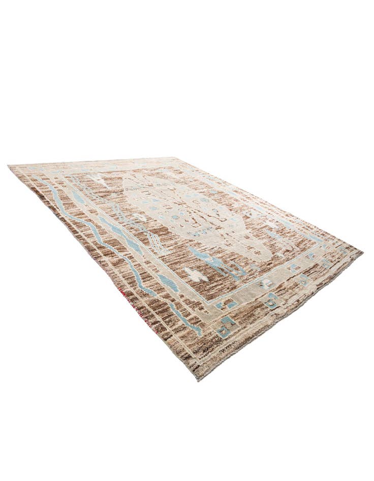 Detail image of 9' 5 x 11' 10  Hand Knotted Moroccan Wool Rug