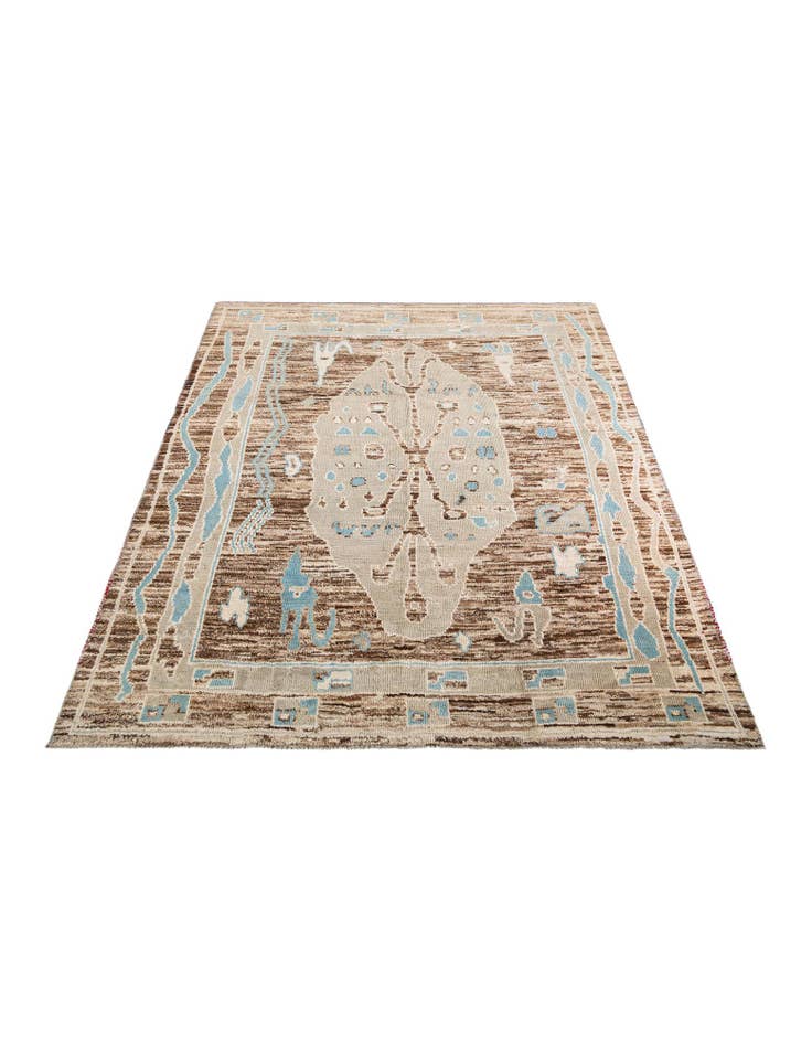 Detail image of 9' 5 x 11' 10  Hand Knotted Moroccan Wool Rug