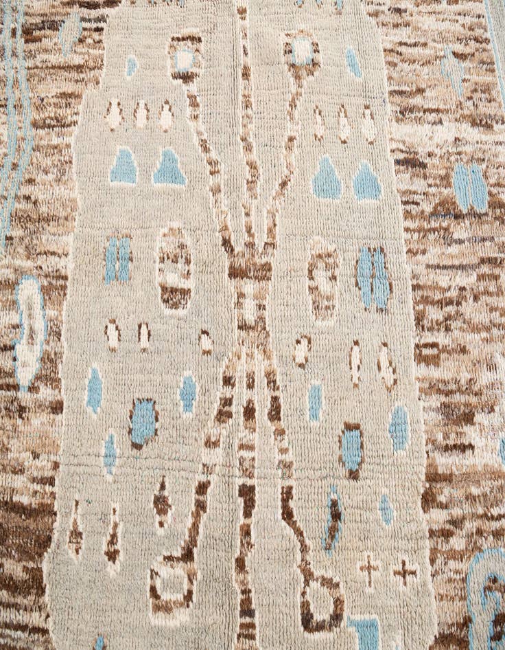 Detail image of 9' 5 x 11' 10  Hand Knotted Moroccan Wool Rug