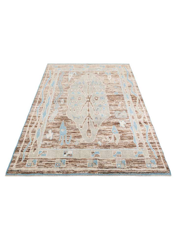 8' 9 x 12' 3 Hand Knotted Moroccan Wool Rug