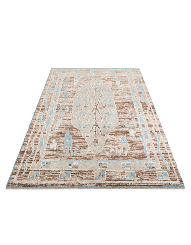 Detail image of 8' 9 x 12' 3 Hand Knotted Moroccan Wool Rug
