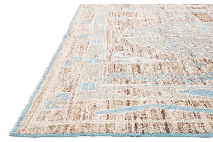 8' 9 x 12' 3 Hand Knotted Moroccan Wool Rug