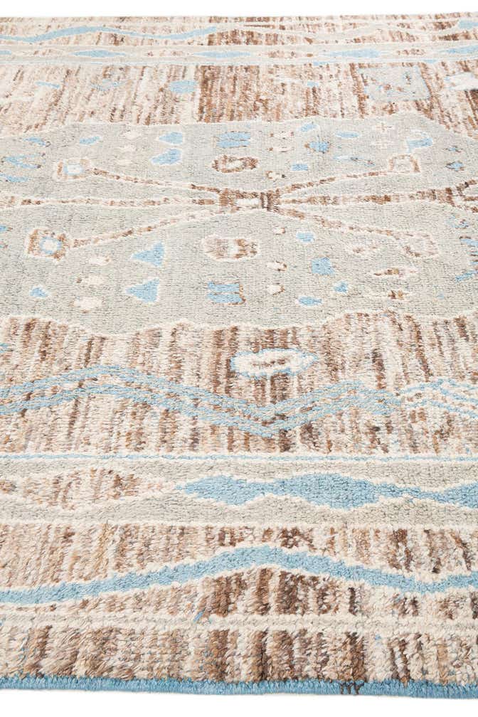 8' 9 x 12' 3 Hand Knotted Moroccan Wool Rug