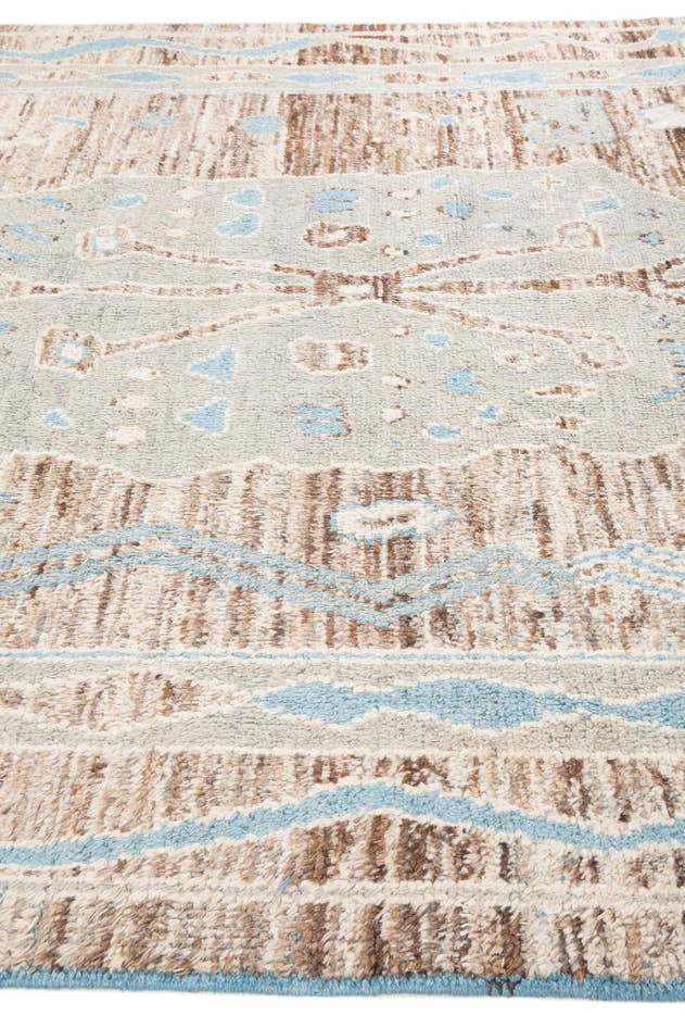 Detail image of 8' 9 x 12' 3 Hand Knotted Moroccan Wool Rug