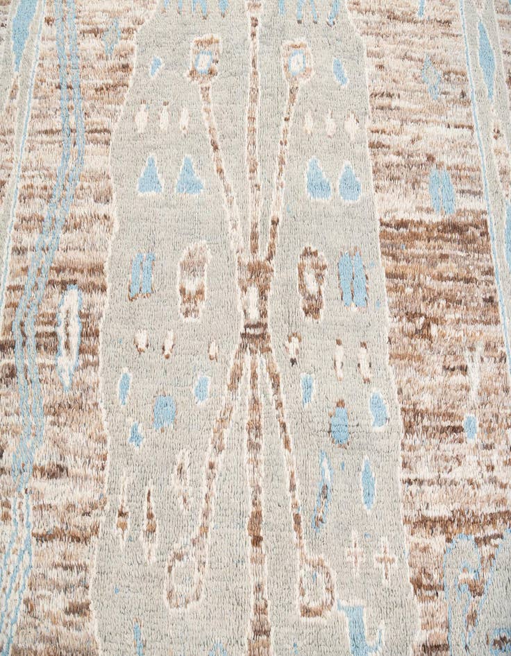 Detail image of 8' 9 x 12' 3  Hand Knotted Moroccan Wool Rug