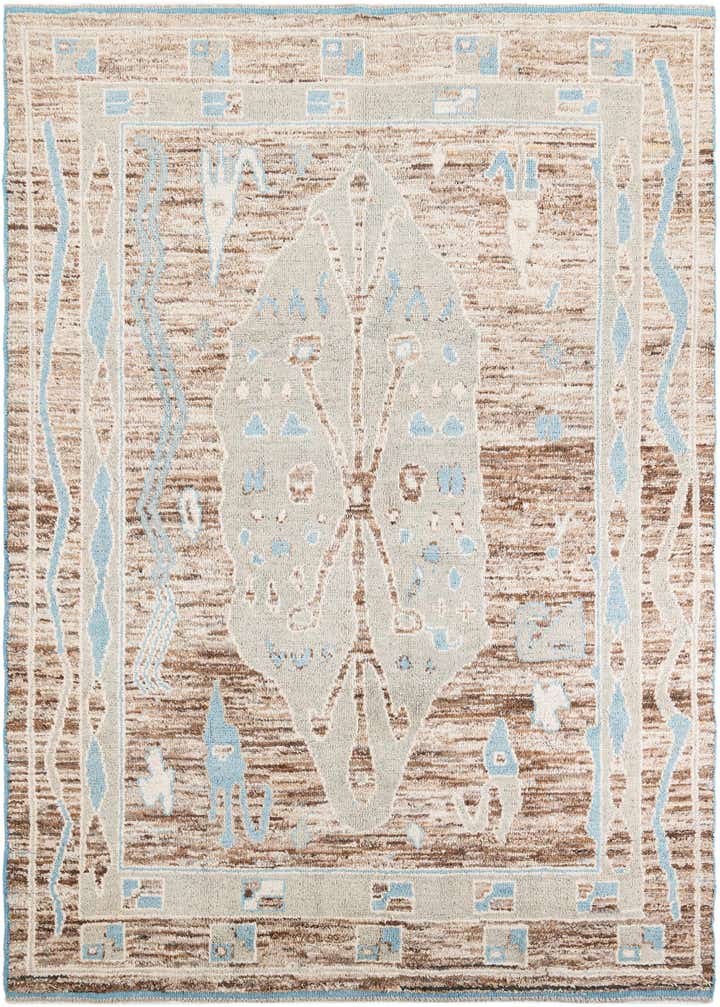 8' 9 x 12' 3 Hand Knotted Moroccan Wool Rug