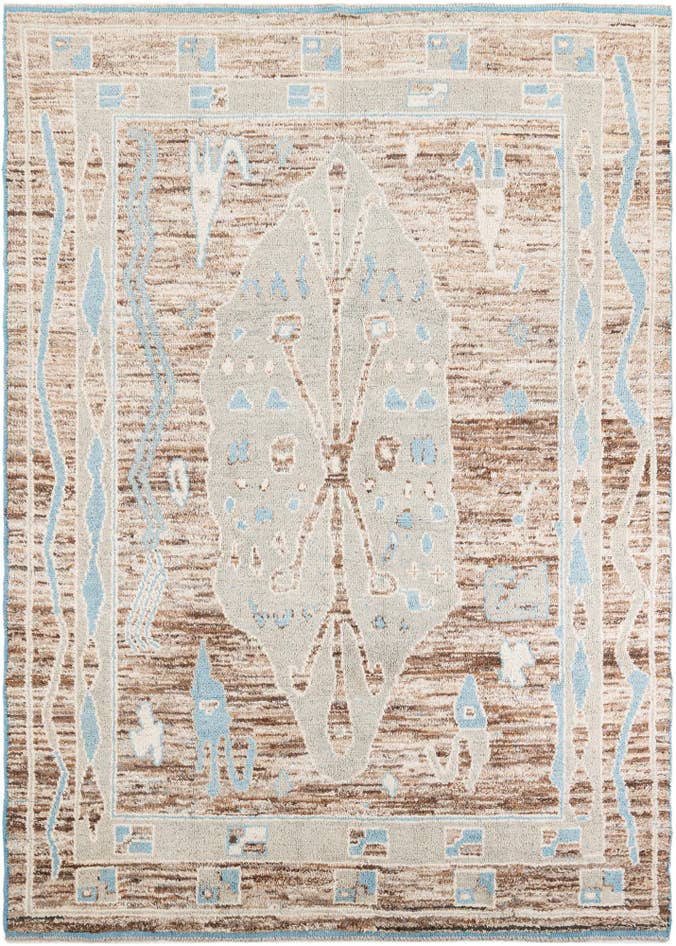 Detail image of 8' 9 x 12' 3 Hand Knotted Moroccan Wool Rug
