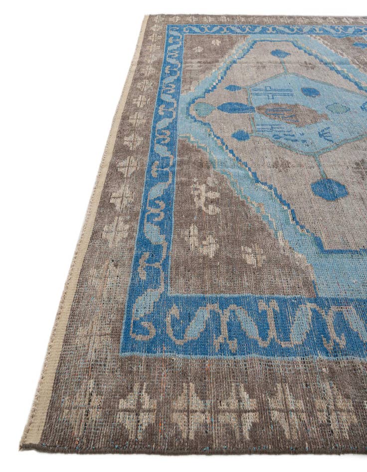 Detail image of 9' 8 x 14' 8 Hand Knotted Moroccan Wool Rug