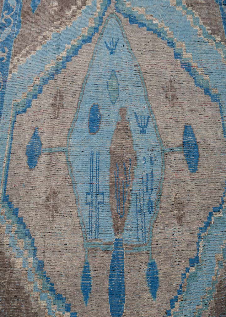 9' 8 x 14' 8 Hand Knotted Moroccan Wool Rug